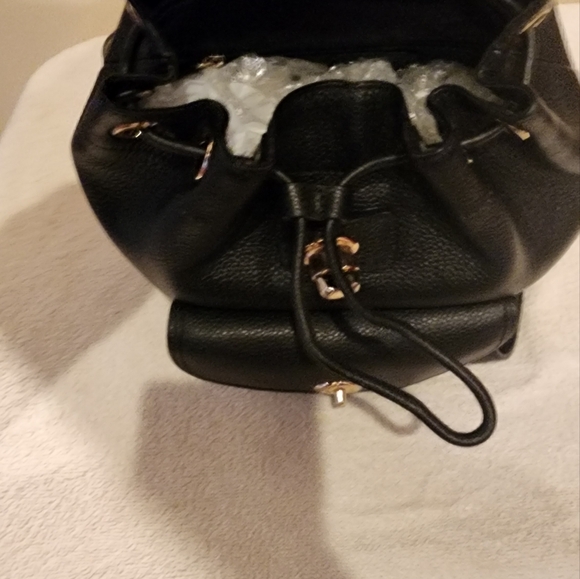 Like New Coach Black Leather Backpack 9x9 - Picture 7 of 8